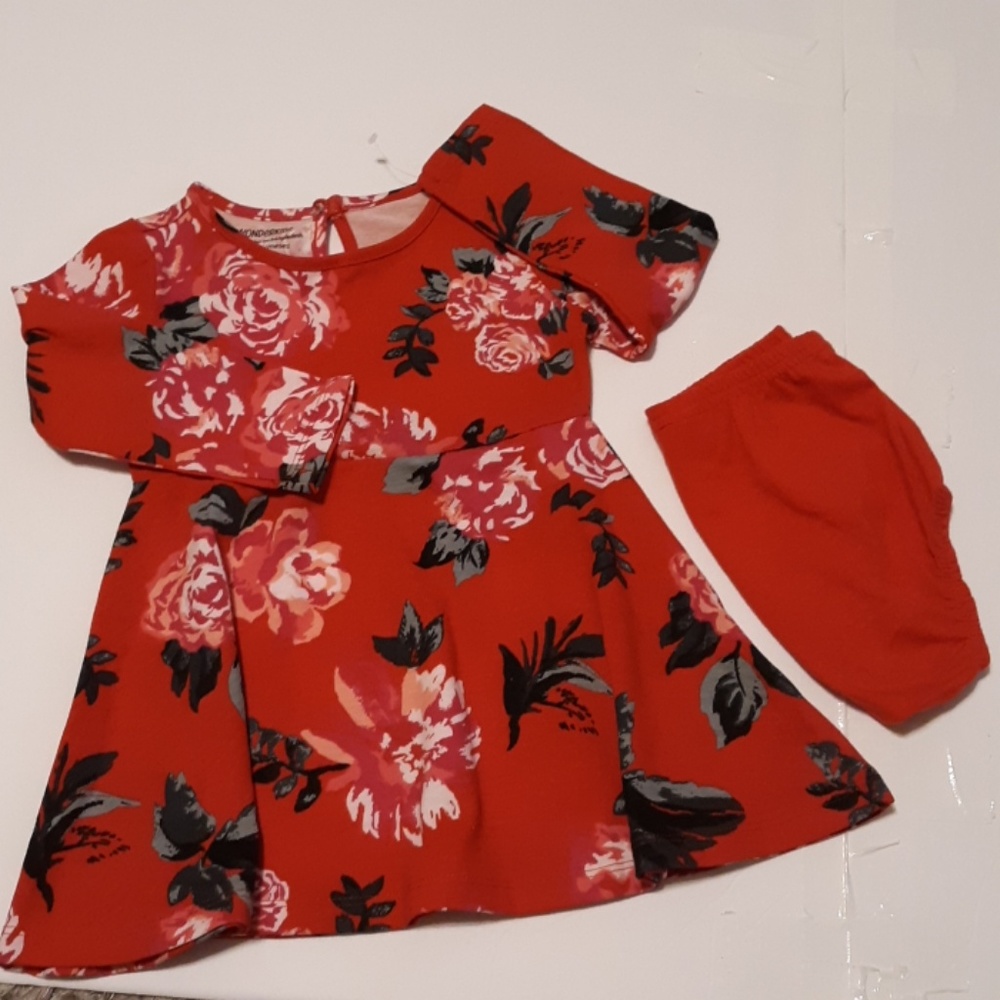Girls Floral Dress Sz 12m